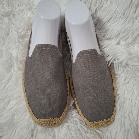 Soludos Men’s Espadrilles Sandal Gray Summer Platform Slip On Size 8 main image 7